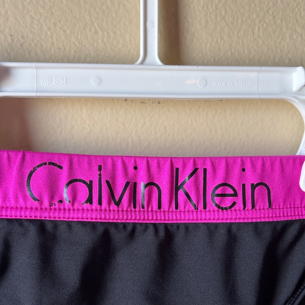 Calvin Klein Black and Hot Pink Athletic Bikini Set - Picture 10 of 13